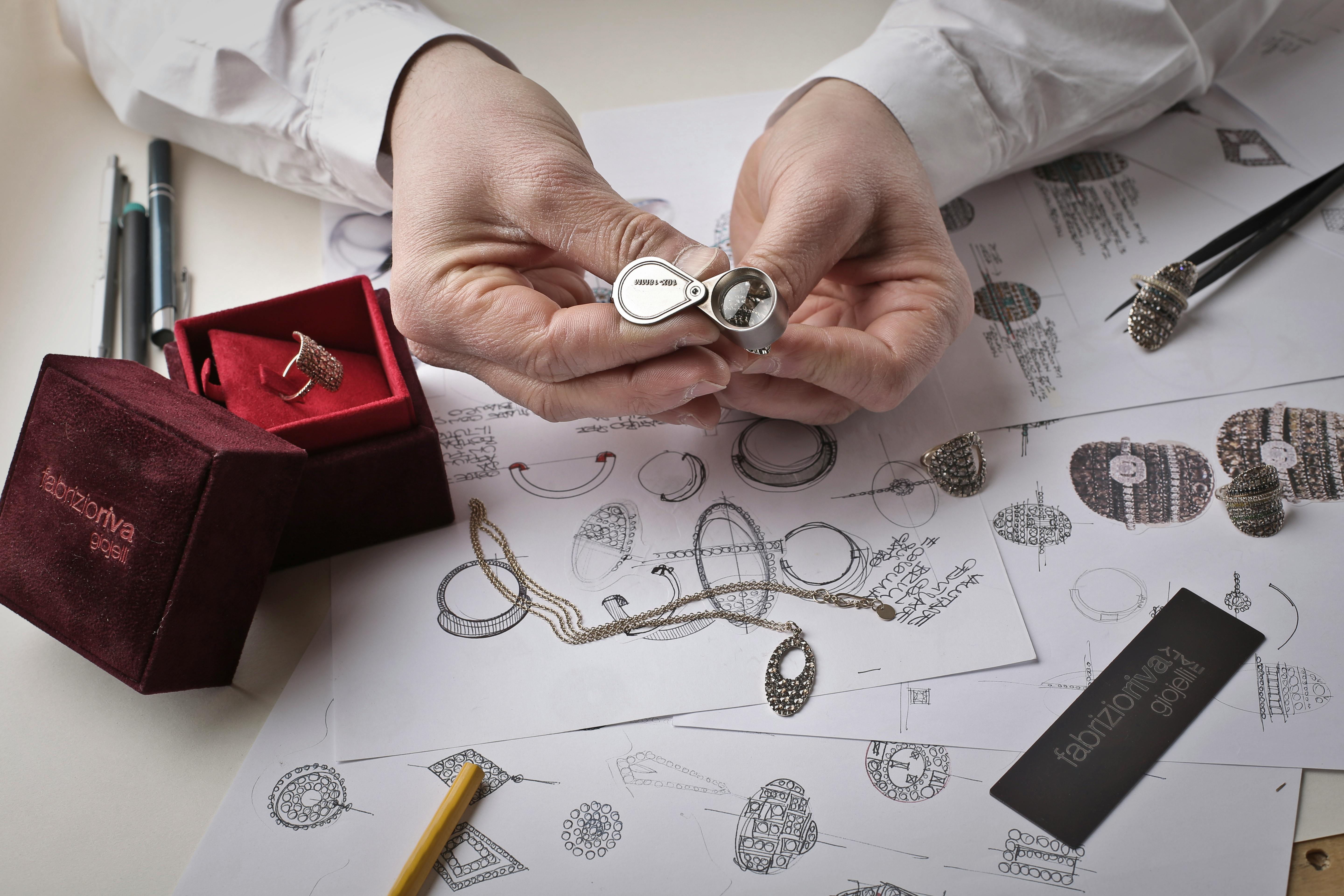 Jewelry artisan at work