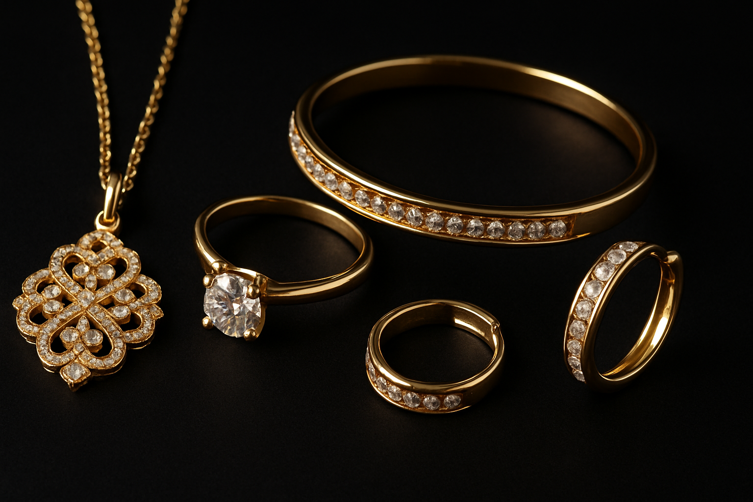 Luxury jewelry showcase